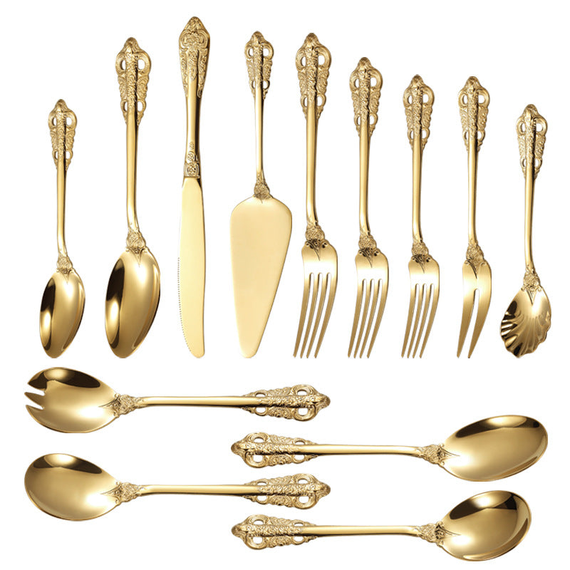 Elegant fish fork with artistic handle design Bowlift