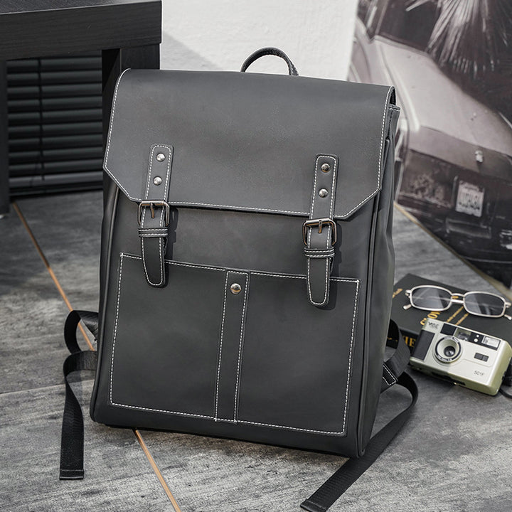 Versatile Leather Backpack Bowlift