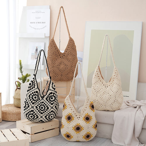 Handmade Crochet Shopper Bag Bowlift