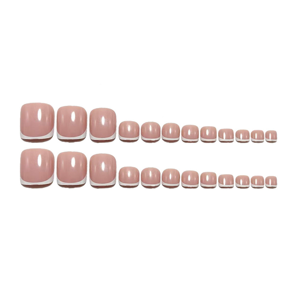 Artificial nails with elegant French tips Bowlift