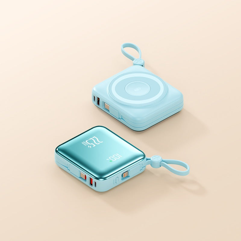 Portable Wireless Power Bank with Smart Charging Function and LCD Display Bowlift