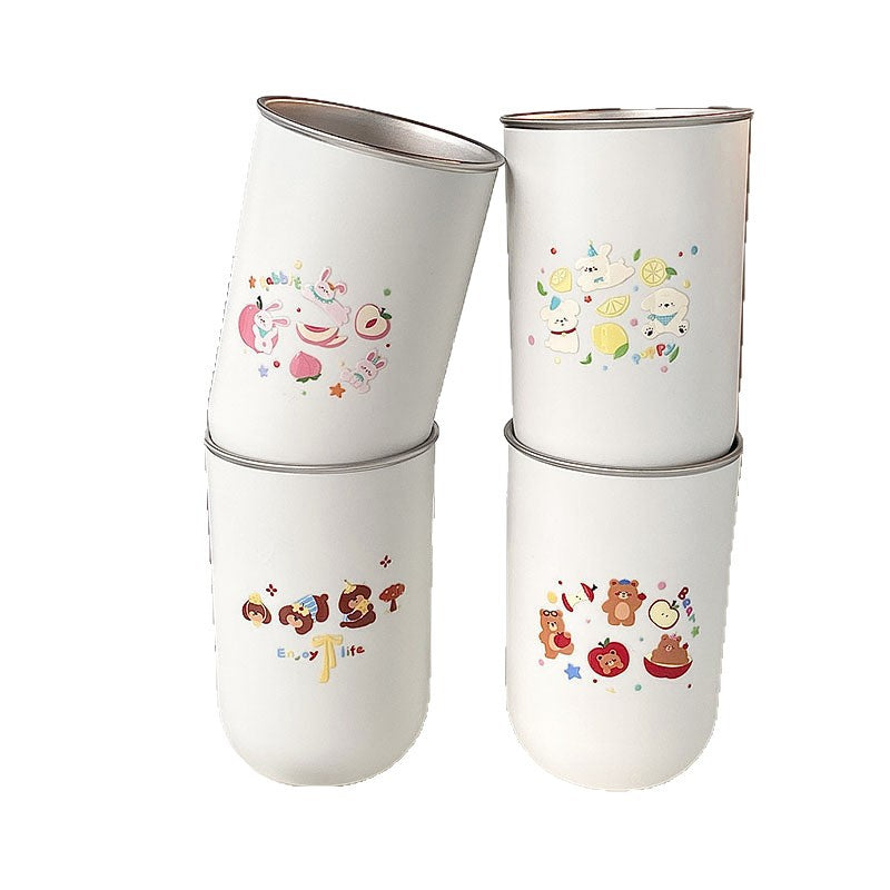 Stainless steel cup with funny animal design Bowlift