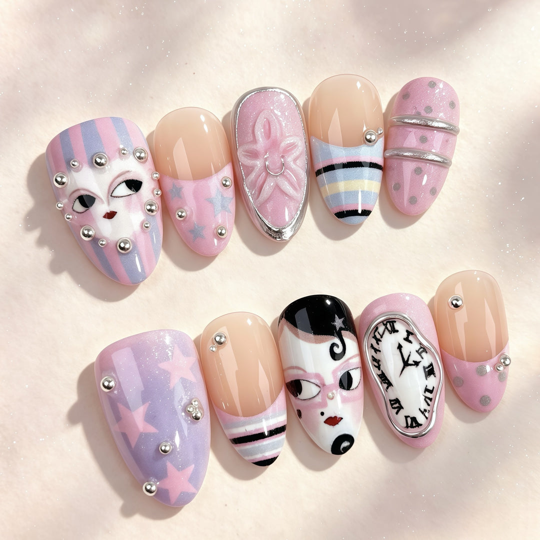 Decorative Press-On Nail Art Kit