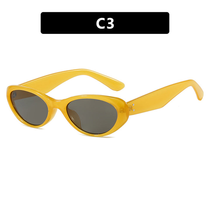 Women's fashionable Cat-Eye sunglasses with high-quality plastic frame and UV protection Bowlift