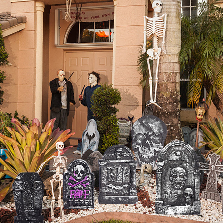 Spooky Graveyard Decorative Tombstones Bowlift