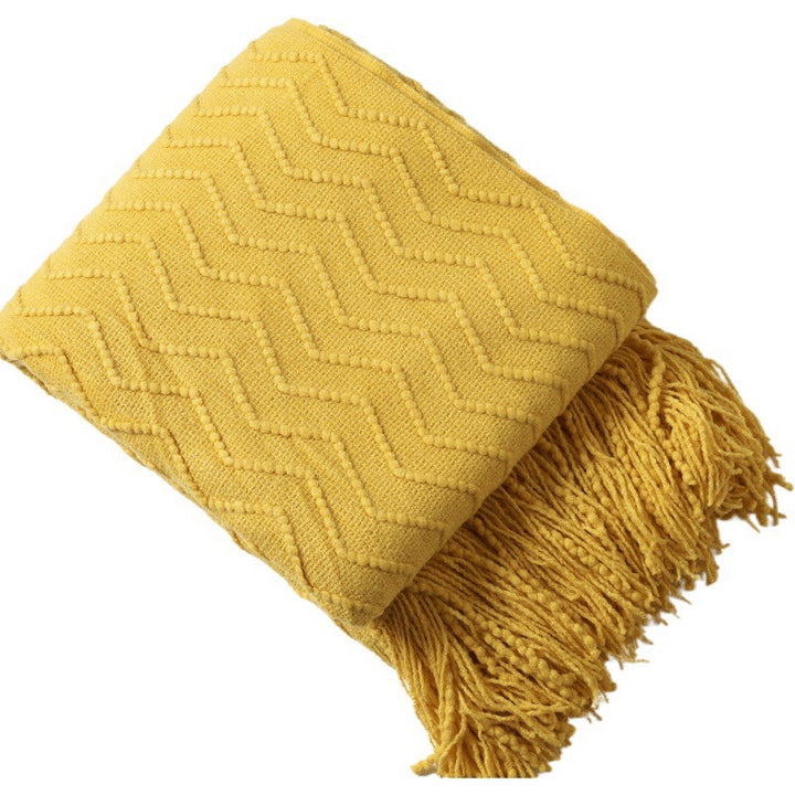 Cozy Textured Throw Blanket Bowlift