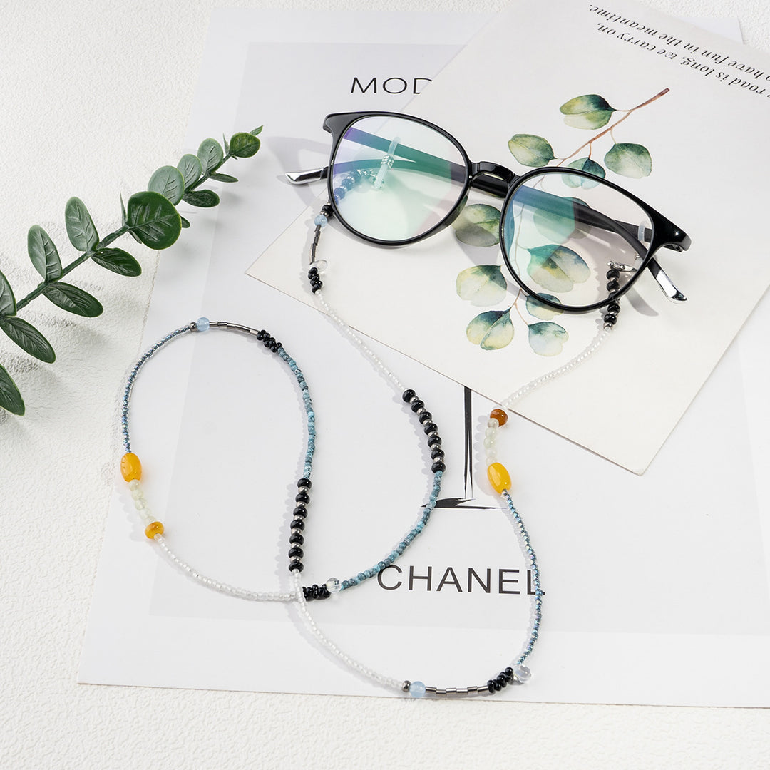Handcrafted Beaded Eyewear Retainer Chain Bowlift