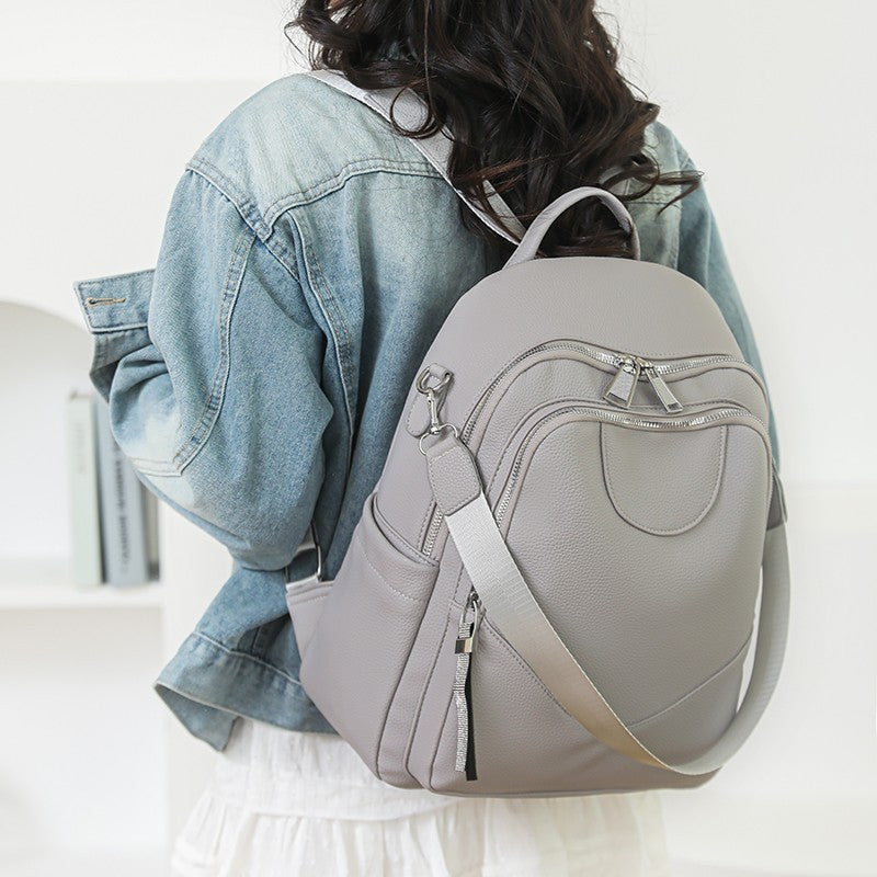 Premium Leather Multi-Functional Backpack Bowlift