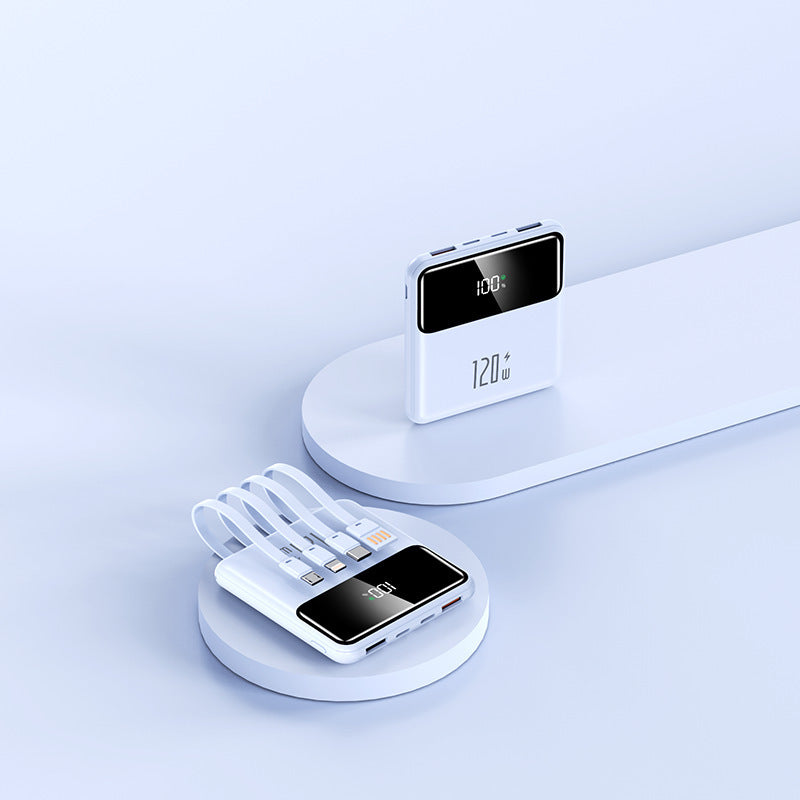 Portable power bank with intelligent charging function and LCD display Bowlift