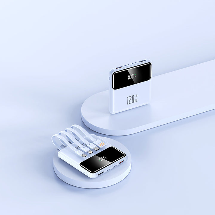 Portable power bank with intelligent charging function and LCD display Bowlift