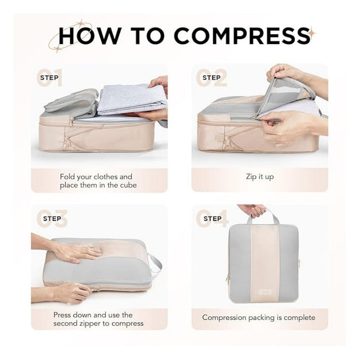 Travel cosmetics set with compartments and practical organizer Bowlift