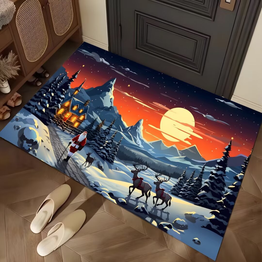 Festive Winter-Themed Entrance Mat Bowlift
