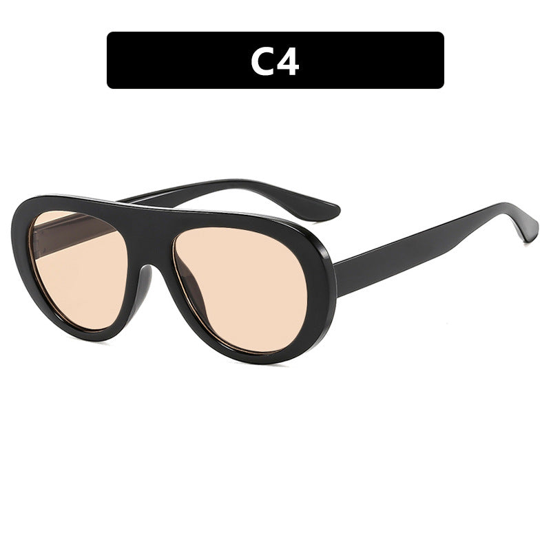 Women's fashionable oversized sunglasses with protective UV filter Bowlift