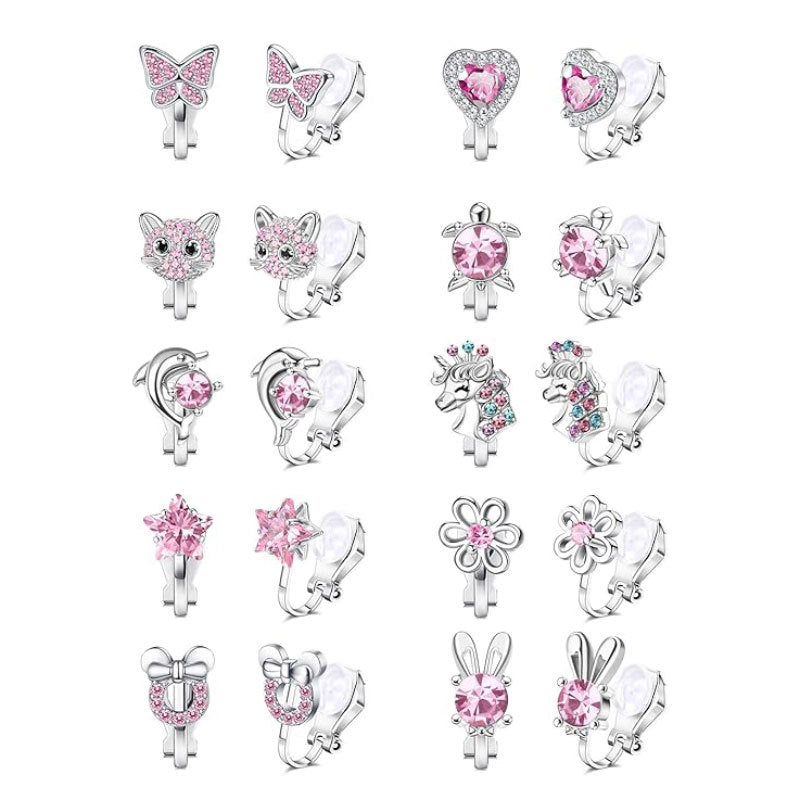 Charming Clip-On Earrings Set Bowlift