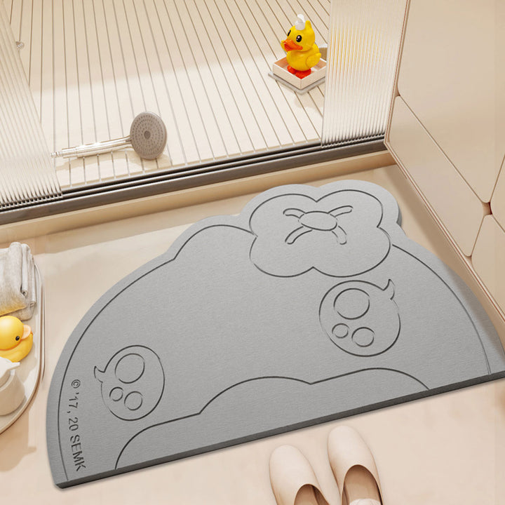 Playful Cartoon Bath Mat Bowlift