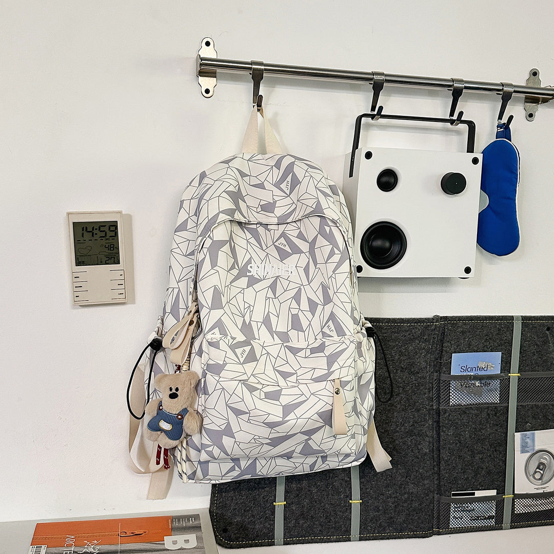 Geometric Pattern Casual Backpack Bowlift