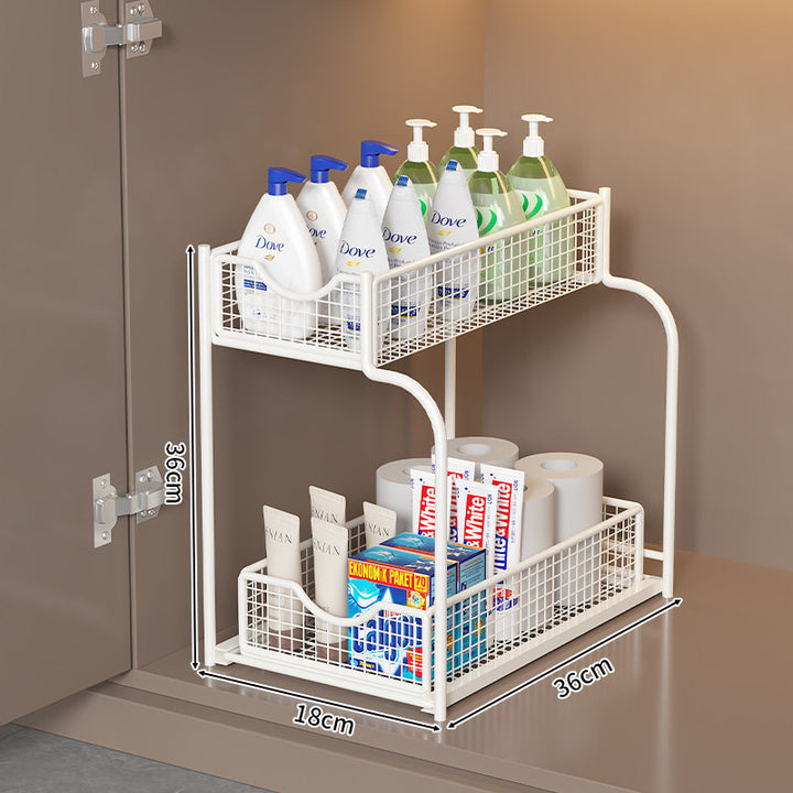 Two-Tier Wire Storage Organizer Bowlift