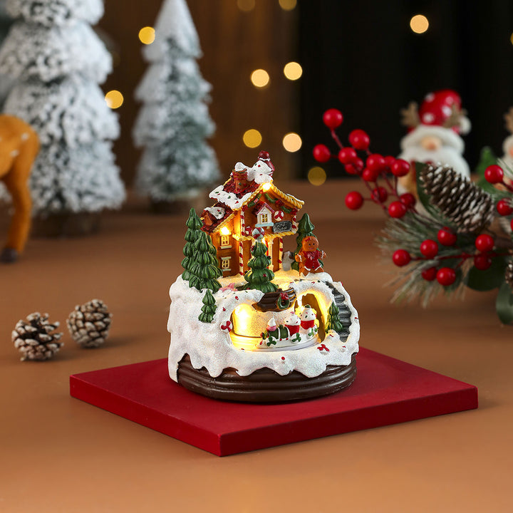 LED Illuminated Snowman Figurine Bowlift