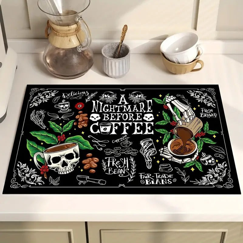 Coffee Bar Kitchen Mat Bowlift