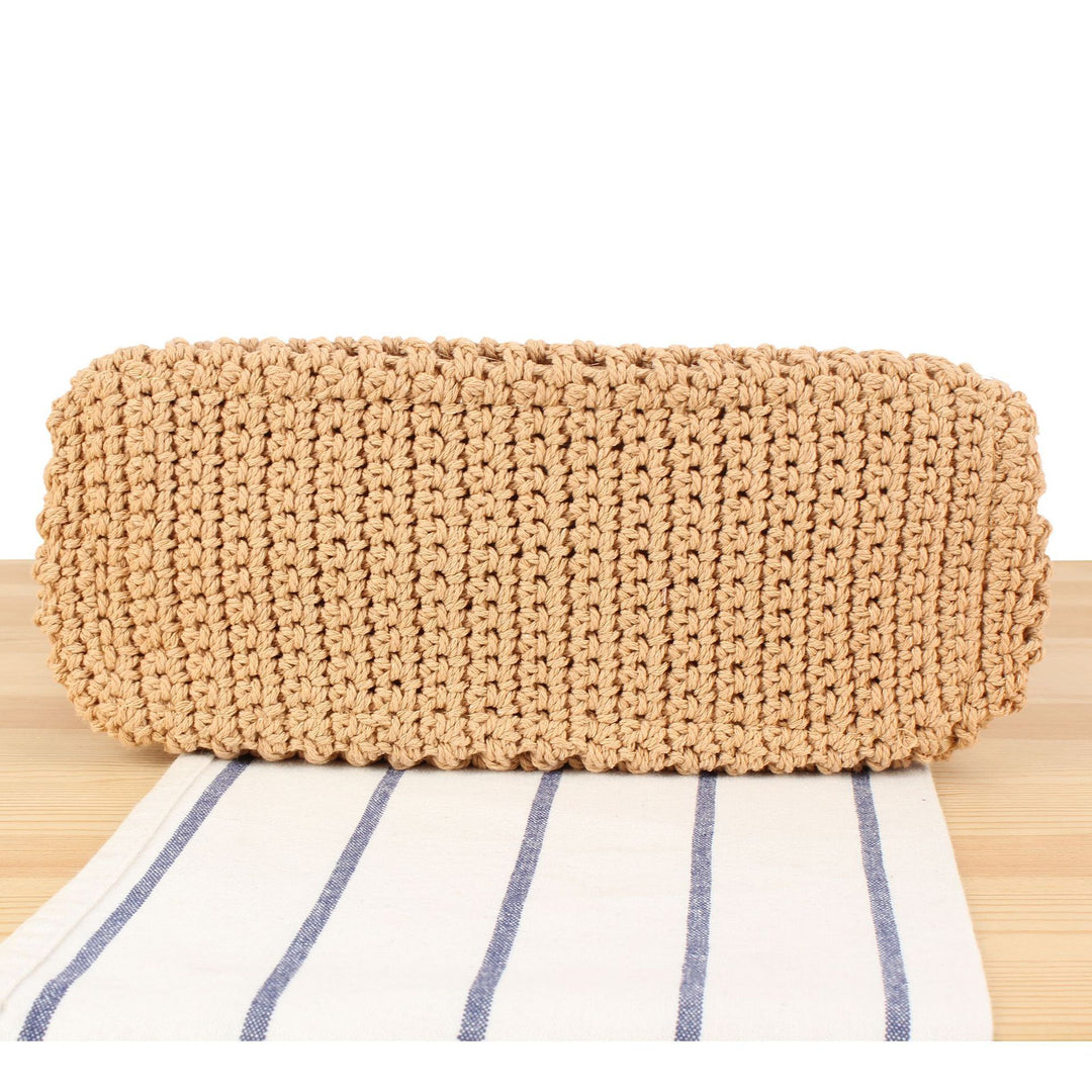 Woven Natural Material Handbag Bowlift