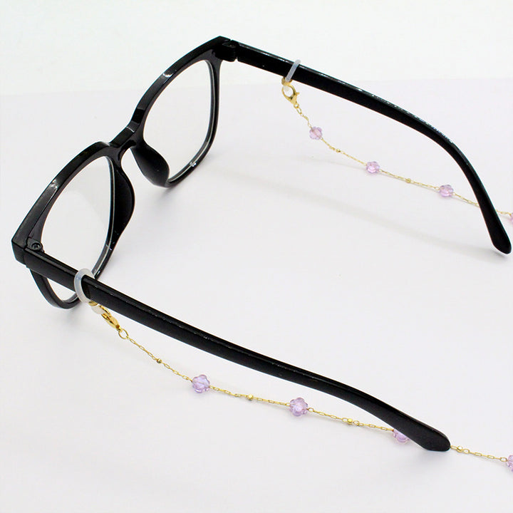 Elegant Crystal-Designed Eyewear Chain Bowlift