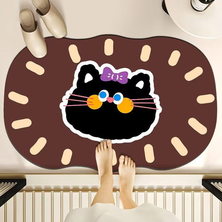 Cute Cartoon Bear Bath Mat Bowlift