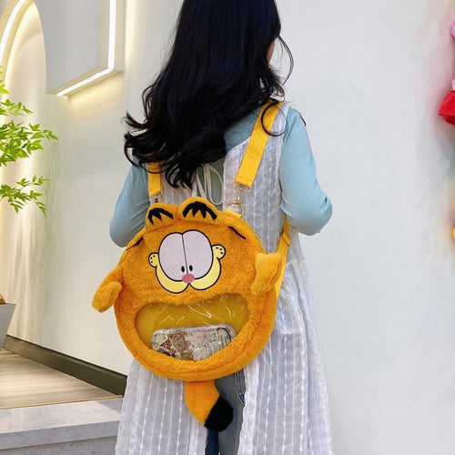Plush backpack with cute animal face Bowlift