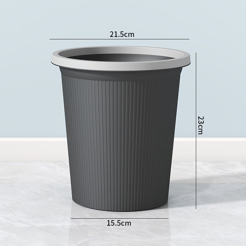 Ladies elegant and practical waste bin with ribbed surface Bowlift
