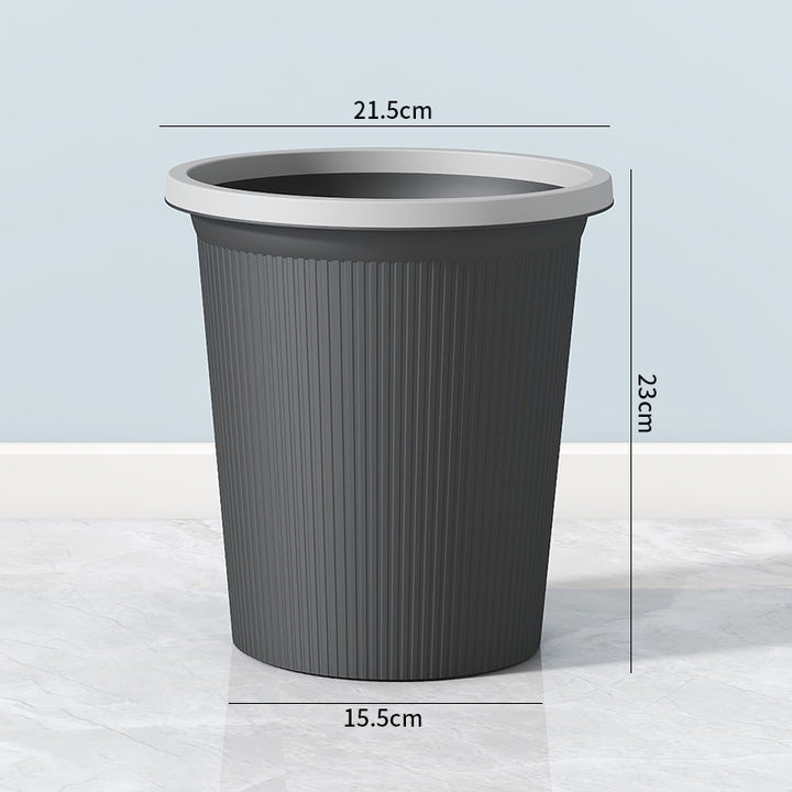 Ladies elegant and practical waste bin with ribbed surface Bowlift