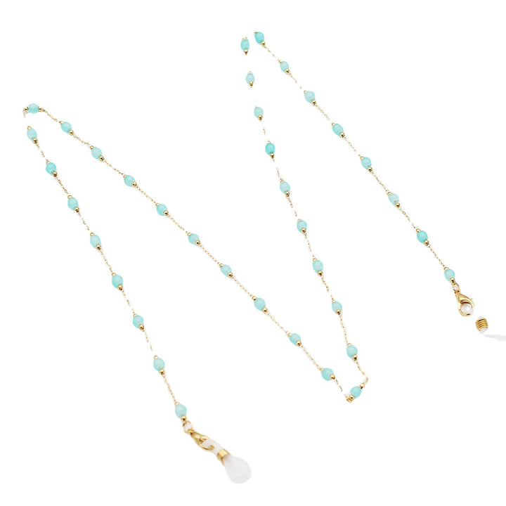 Elegant Beaded Eyewear Retainer Chain Bowlift