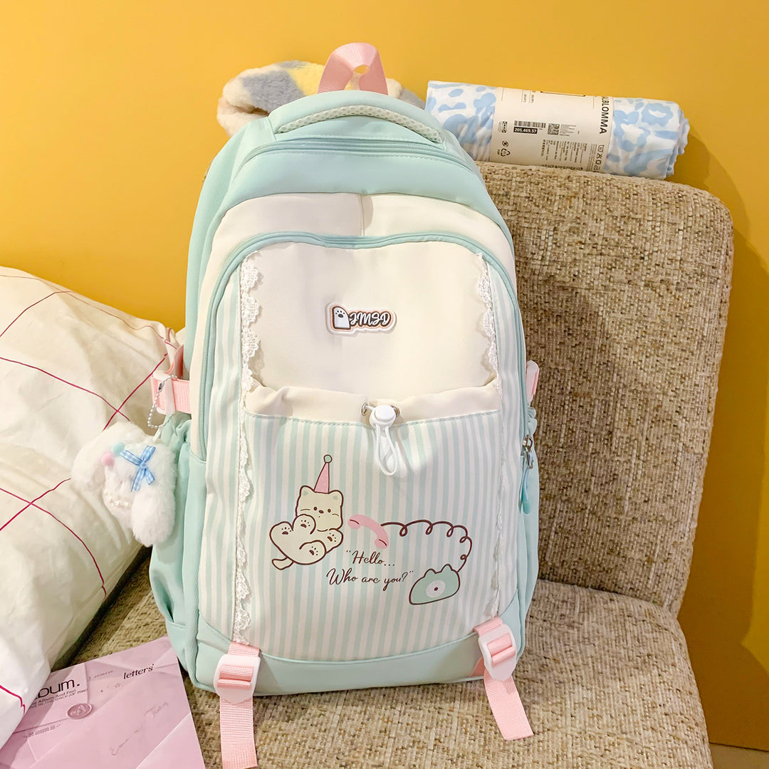 Fun Illustrated Character Backpack Bowlift