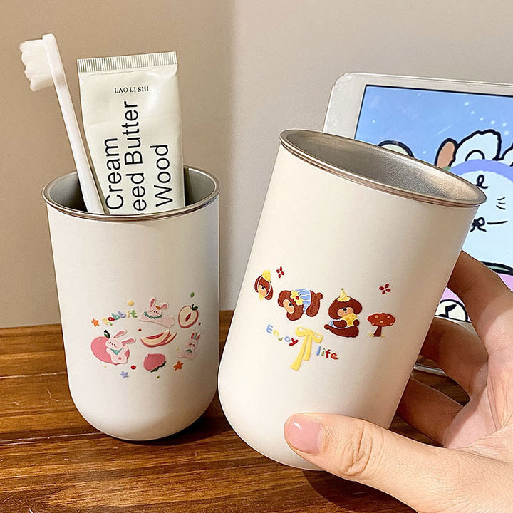 Stainless steel cup with funny animal design Bowlift
