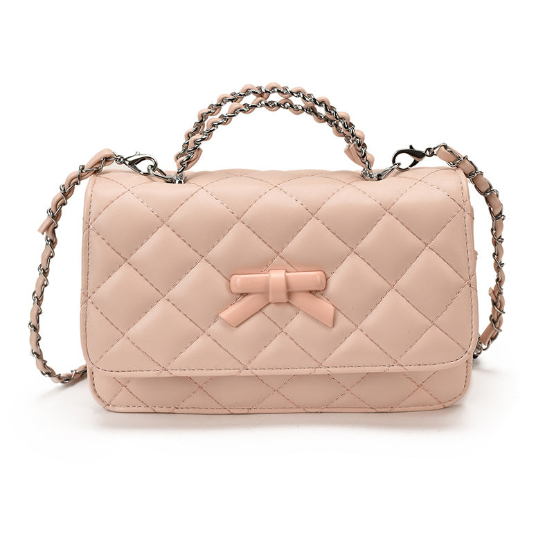 Quilted Bow-Detail Crossbody Bag Bowlift