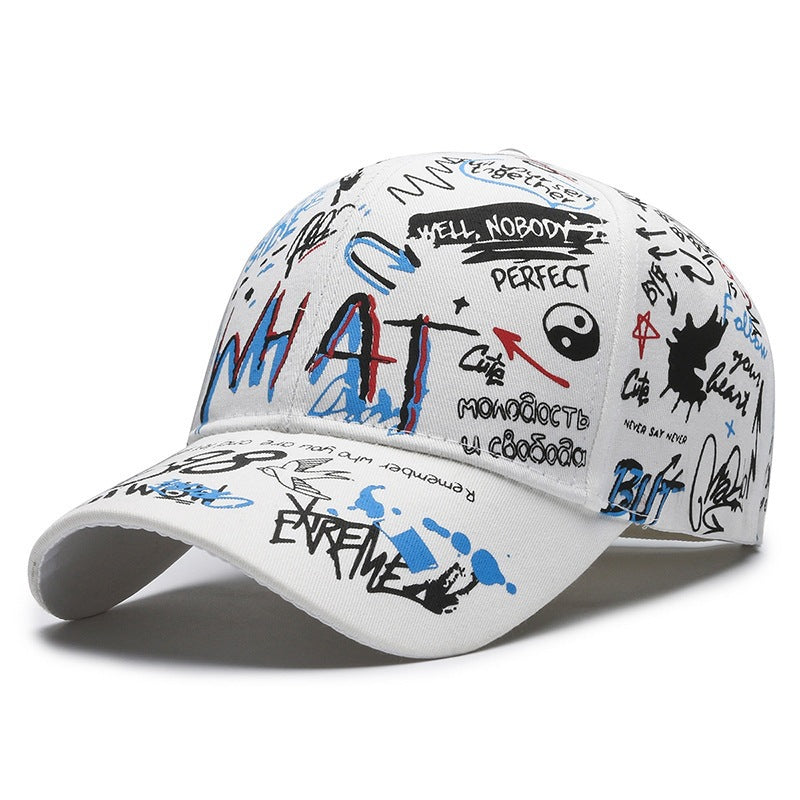 Unisex Graffiti Style Baseball Cap Bowlift