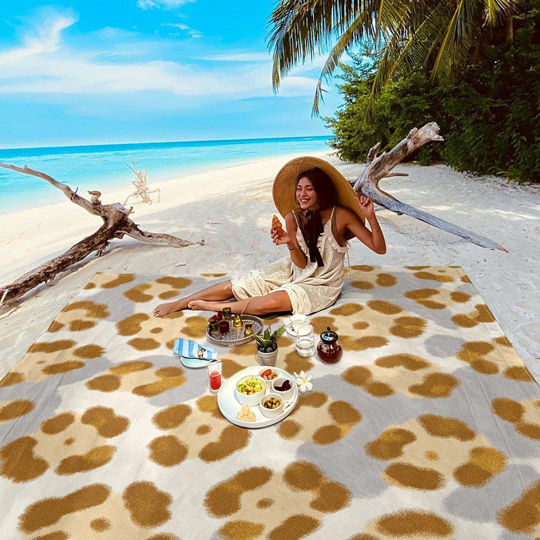 Mandala Design Beach Mat Bowlift