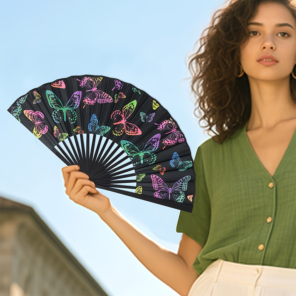 Women's Folding Hand Fan Bowlift