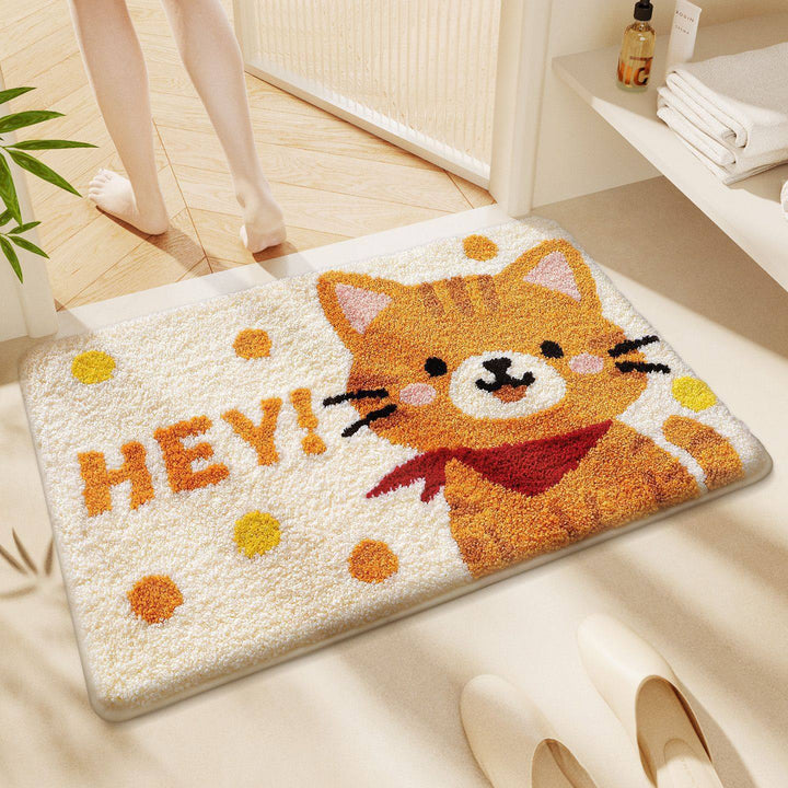 Cartoon Pony-Themed Bath Mat Bowlift