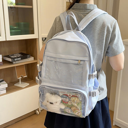 Clear Front Multi-Pocket Backpack Bowlift