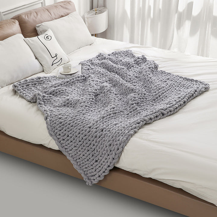 Chunky Knitted Blanket Bowlift