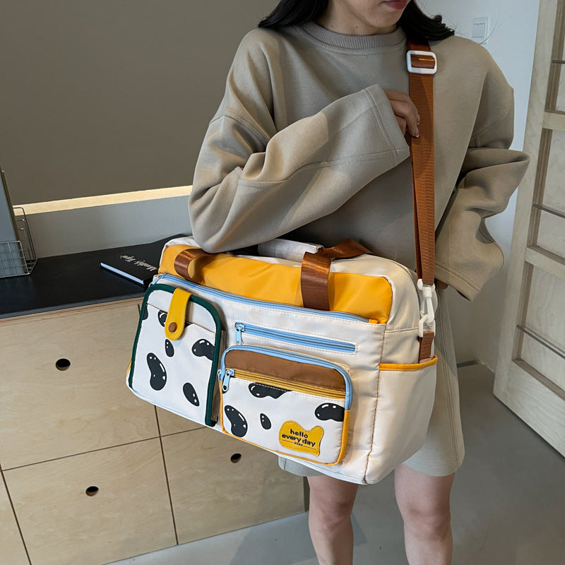 Playful Patterned Travel Duffle Bag Bowlift
