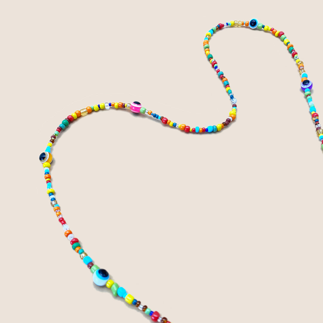 Colorful Beaded Eyewear Retainer Chain Bowlift