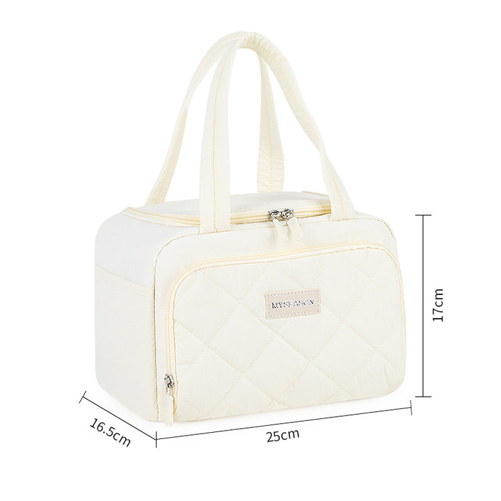 Insulated Quilted Lunch Cooler Bag Bowlift