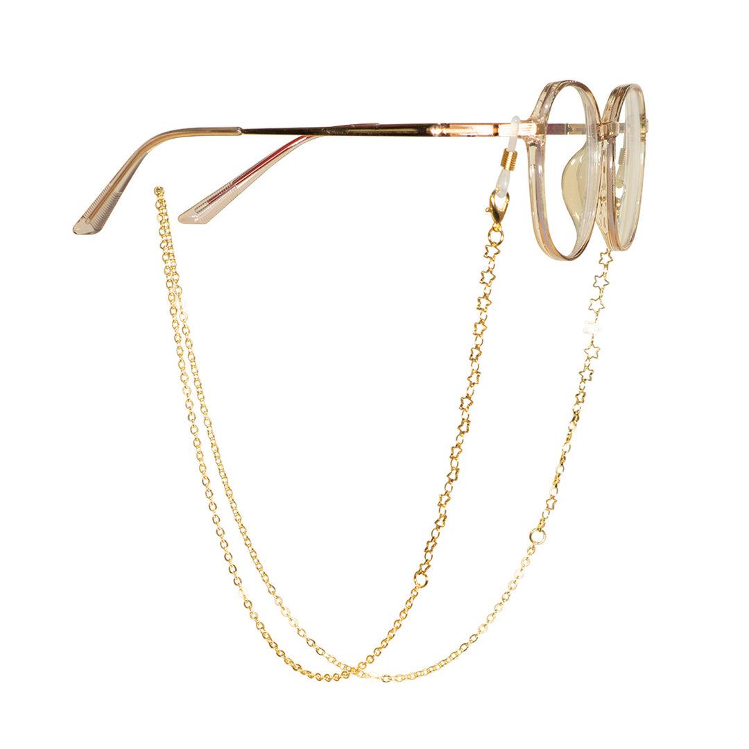 Star-Patterned Eyewear Chain Bowlift