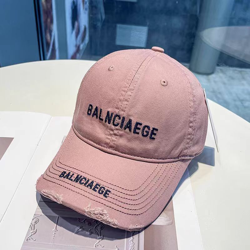 Men's Distressed Adjustable Baseball Cap Bowlift