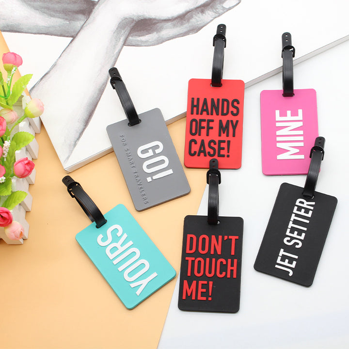 Unisex Luggage Tag with Smart Safety Message Bowlift