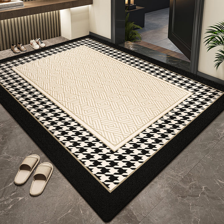 Floral Patterned Entryway Rug