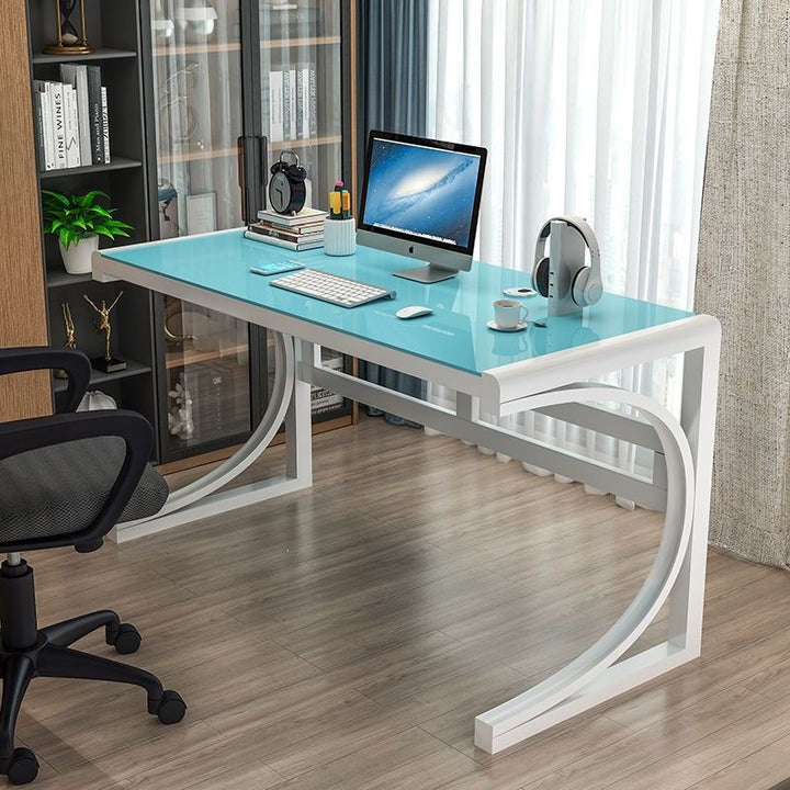 Modern Glass Desk Bowlift
