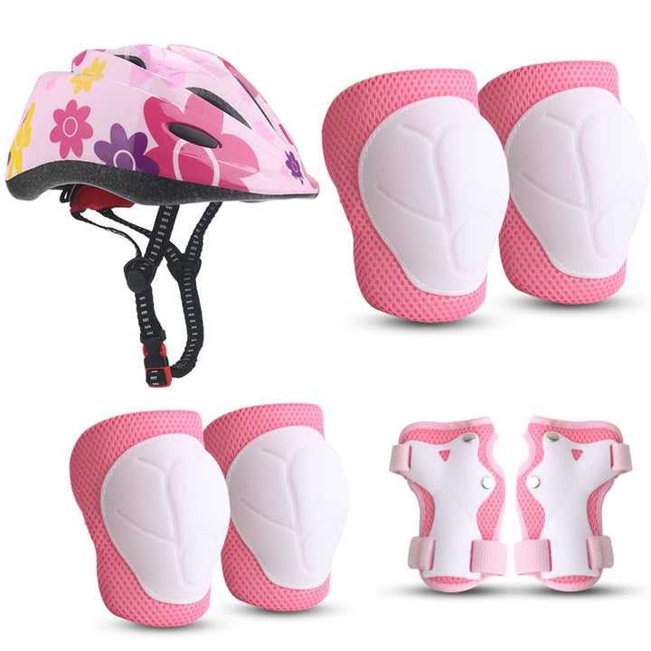 Children's Colorful Safety Helmet and Protective Gear Set Bowlift