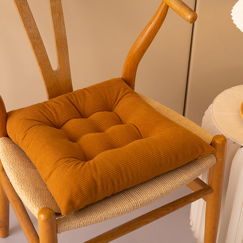 Tufted corduroy seat cushion with high-density polyester fill and anti-slip backing Bowlift