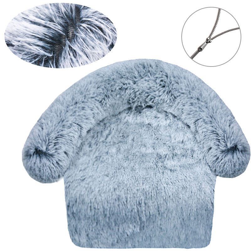 Plush Comfort Lounge Chair Dog Bed